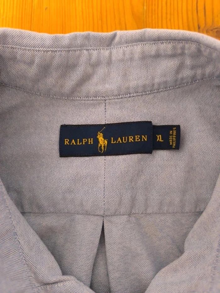 Chemise Manches longues - Ralph Lauren - Logo brodé premium - Bleu clair - Taille XL - photo numéro 8