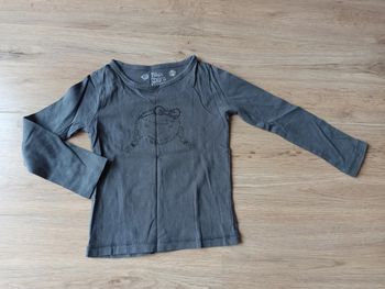 T-shirt manches longues gris foncé kids graffiti 4 5 ans