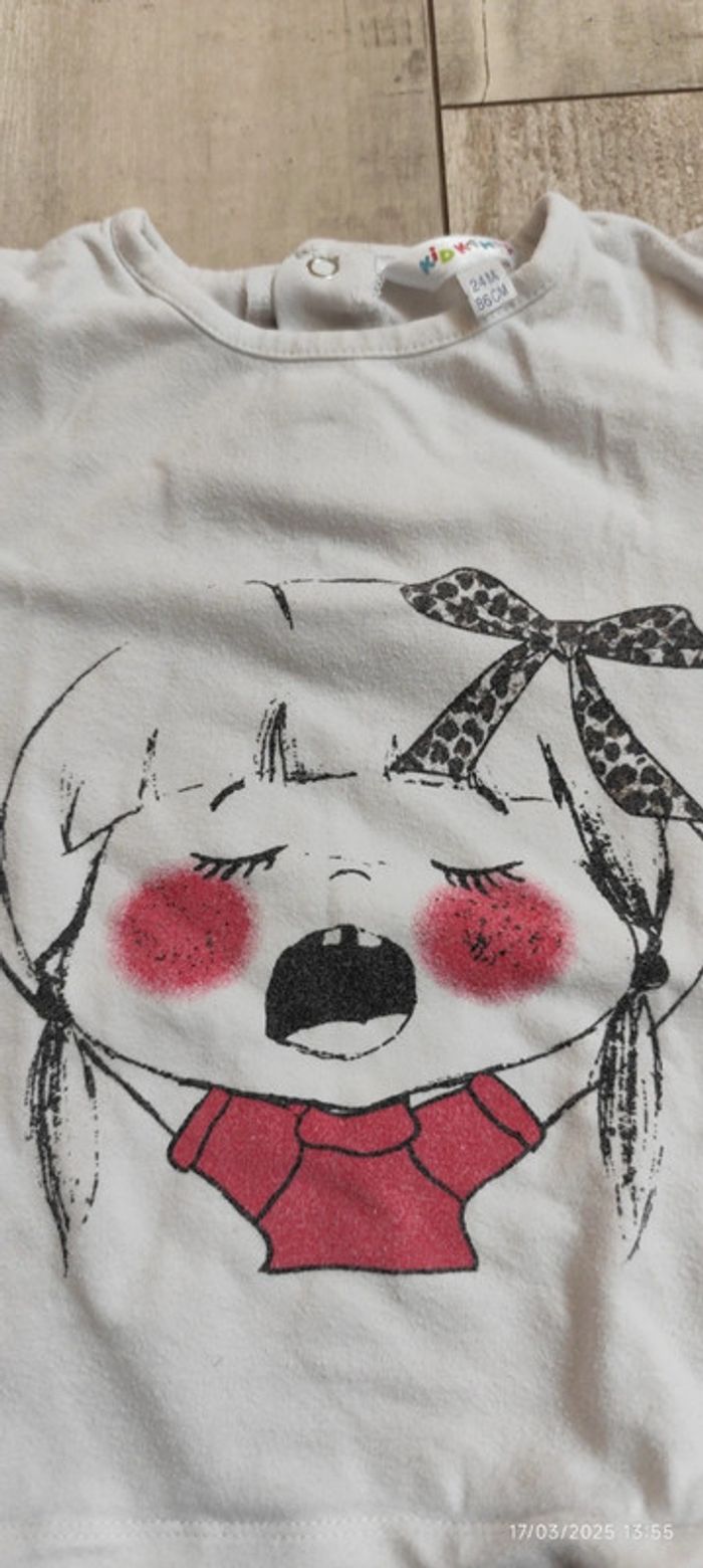 T-shirt blanc Kidkanaï T24M - photo numéro 2