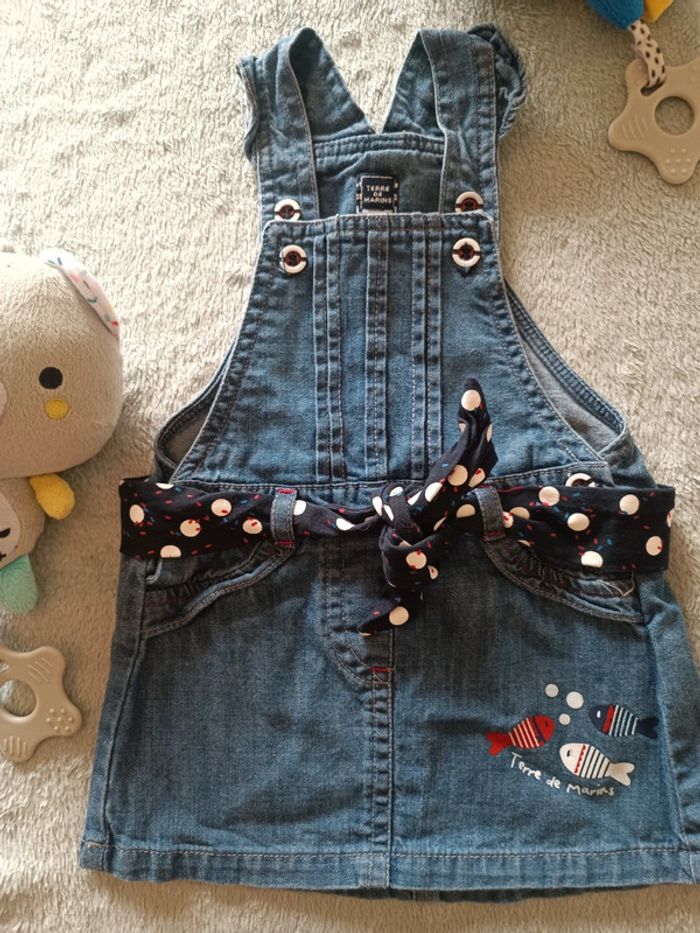 🌸 Joli robe en Jean taille 6mois - photo numéro 2