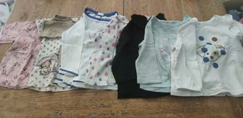 Lot de 7 hauts manches longues 6 mois