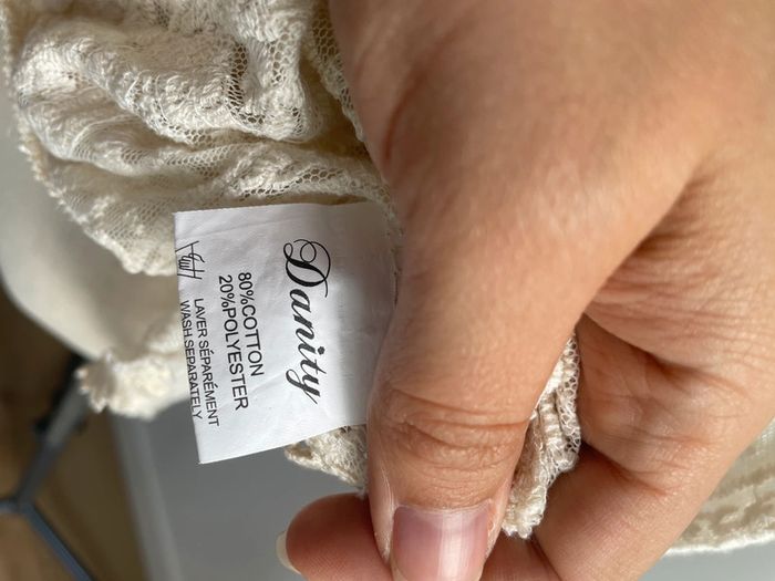 Robe légère en dentelle crème - photo numéro 6