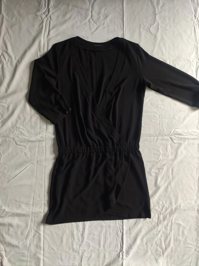 Tunique noire IKKS women cache cœur /jupe portefeuille 36 très bon état - photo numéro 4