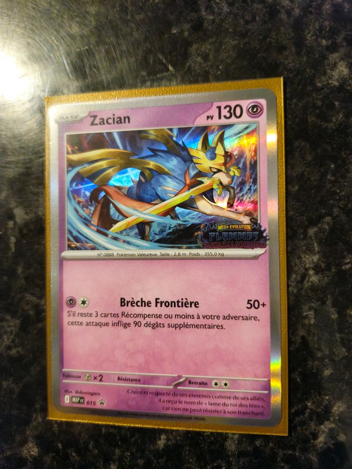 Pokemon zacian promo stamp m02 Flammes fantasmagorique - photo numéro 2