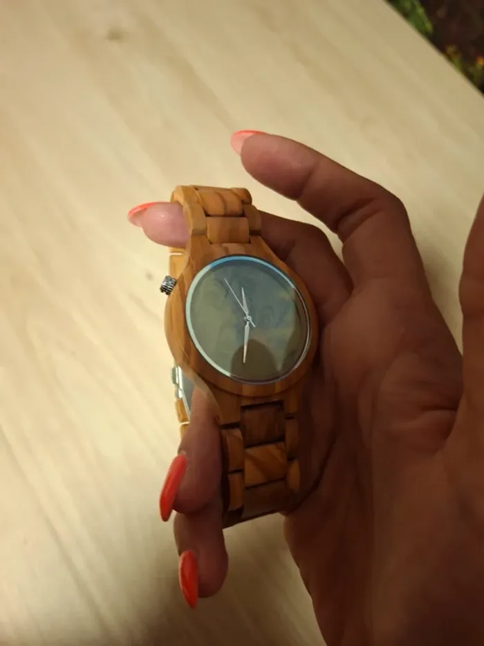 Magnifique montre en bois bambou homme - photo numéro 2