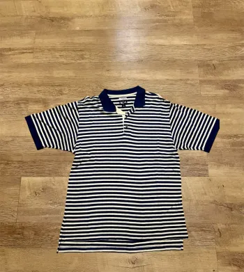 Polo adidas à rayures vintage 90s taille L