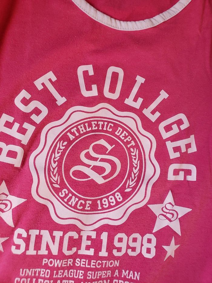T-shirt Best College taille 12 ans - photo numéro 3