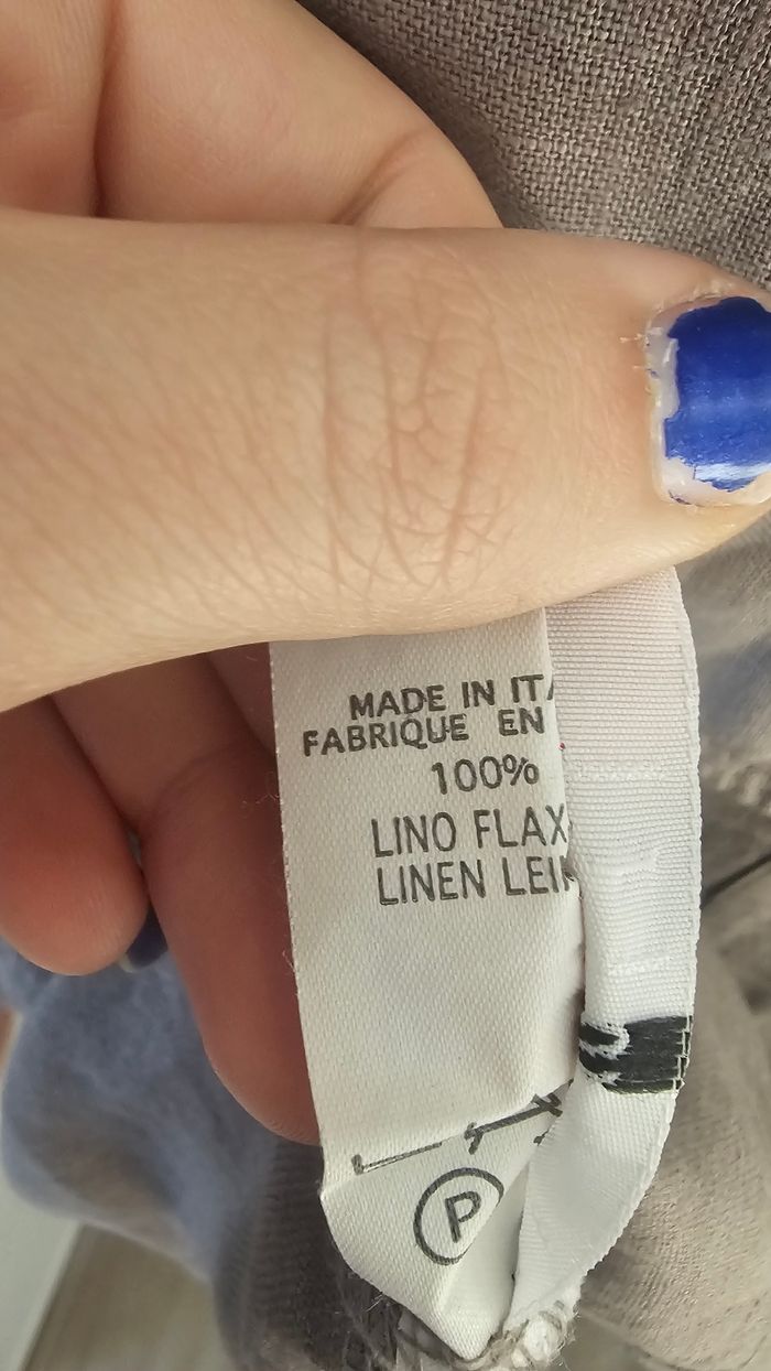 Veste en lin taille 36 S taupe - photo numéro 5