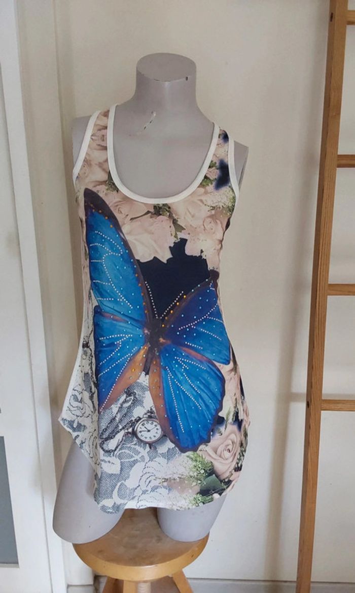 Débardeur papillon fluide T 36