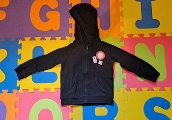 Veste zippée capuche noir, kiabi, taille 3 ans (90/97 cm)