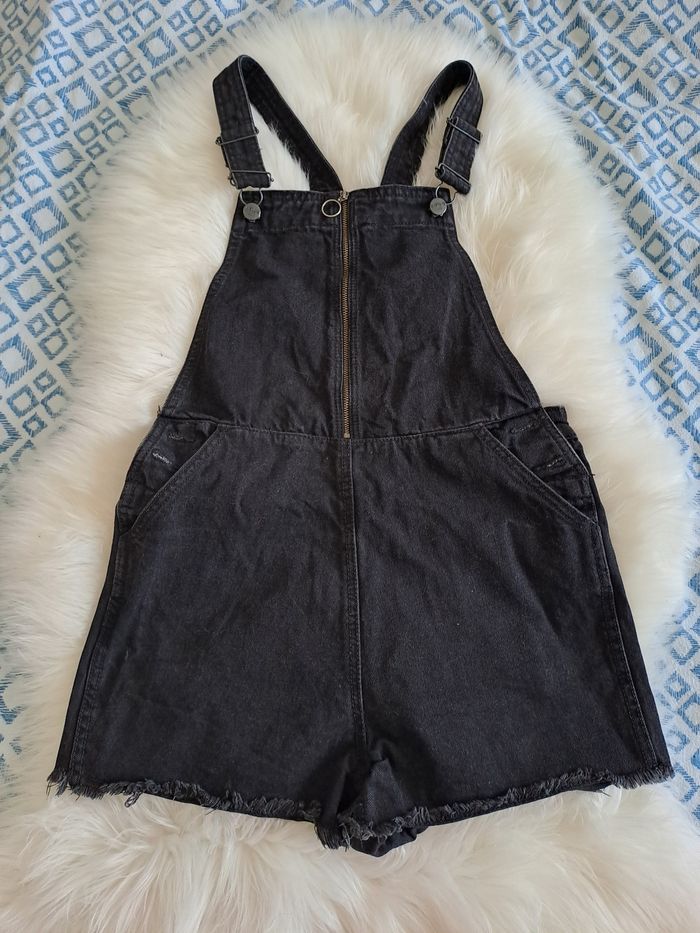 Salopette short en jean noir 36