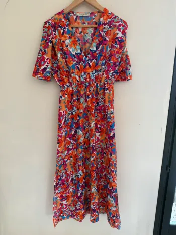 Robe longue fleurie