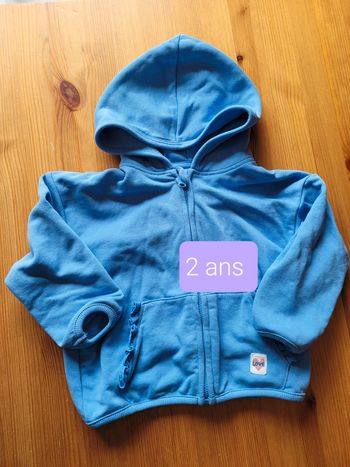 Sweat zip capuche tex 24 mois