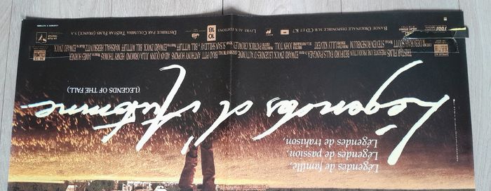 Affiche film cinéma légendes d'automne Brad Pitt - photo numéro 2
