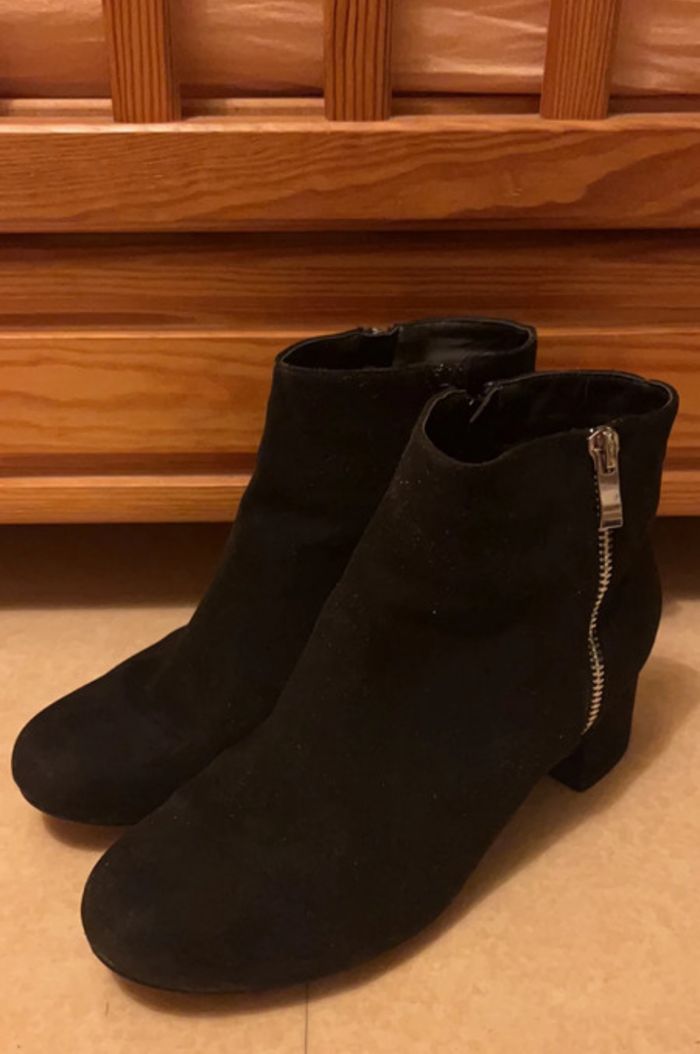Bottines à talons femme (Avec fermeture éclair)