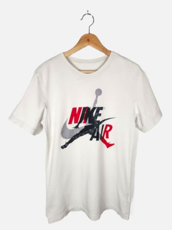 T-shirt Nike Air Jordan Jumpman Blanc Manches Courtes Taille S