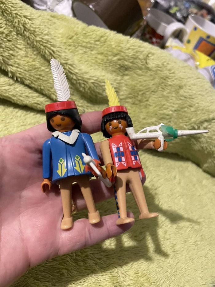 Playmobil Indiens Soldats Nordique Vintage 1974 Geobra - photo numéro 11