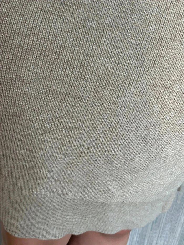 Robe pull sans manches YAYA Women beige - T. 36• - photo numéro 3