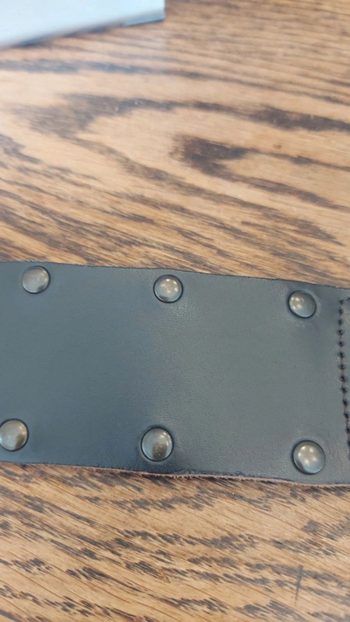 Ceinture en cuir marron 90cm - photo numéro 14