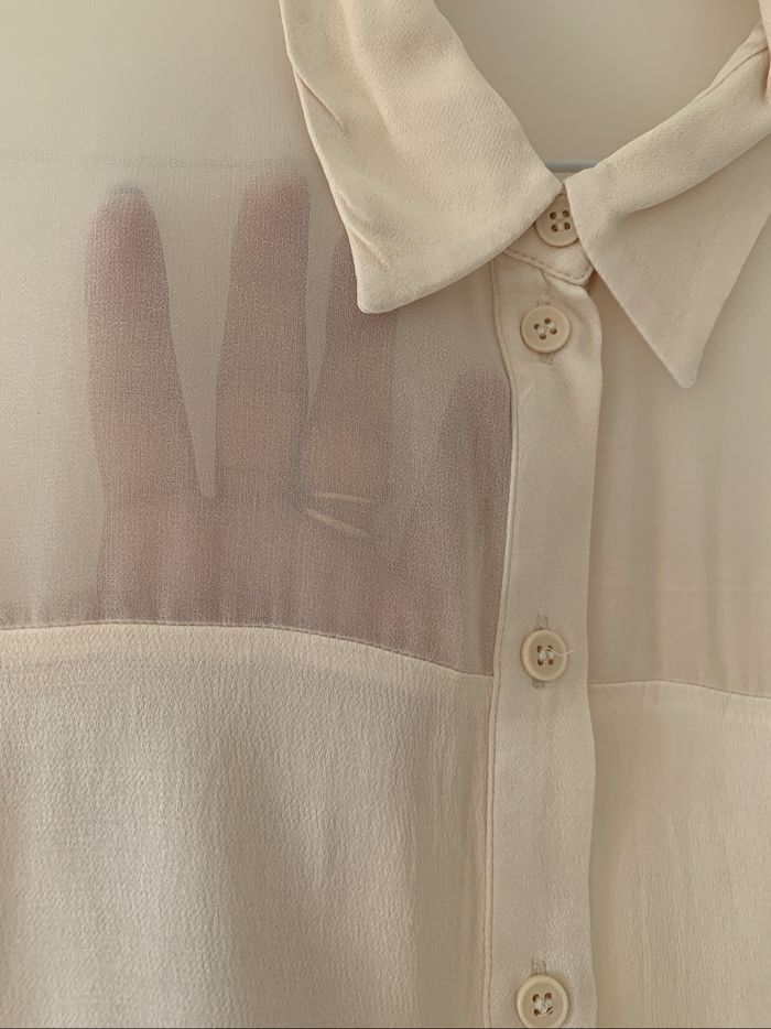 Chemise écru Zara - photo numéro 3