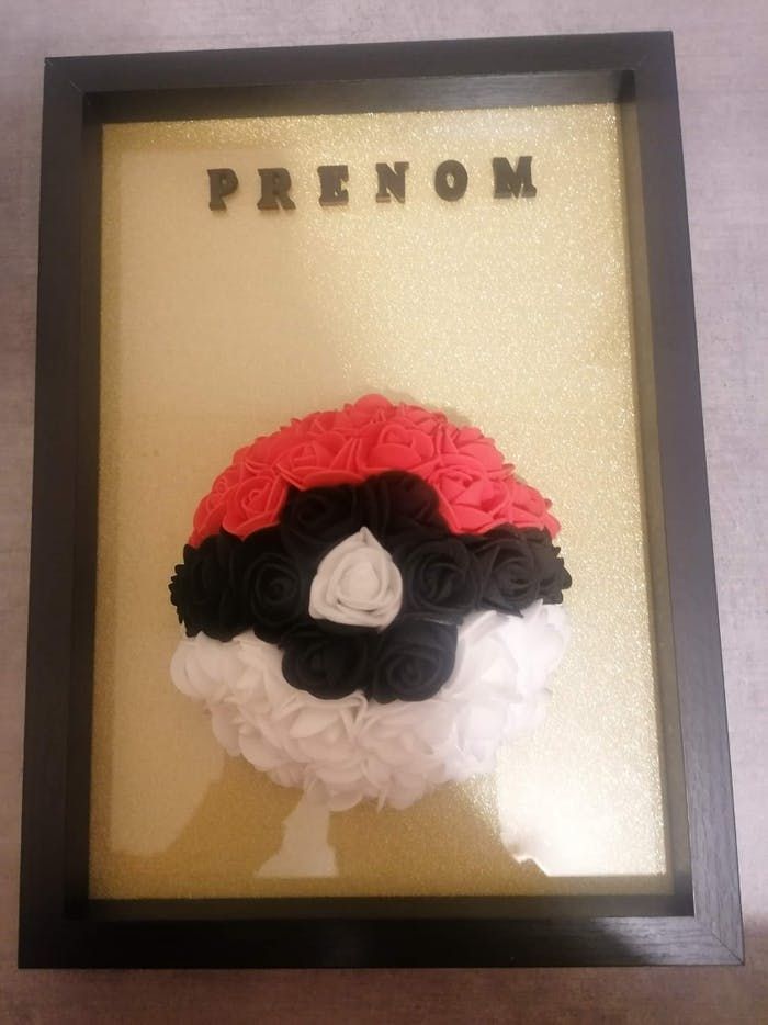 Cadre Pokeball avec prénom
