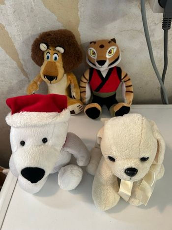 Lot de 4 peluche