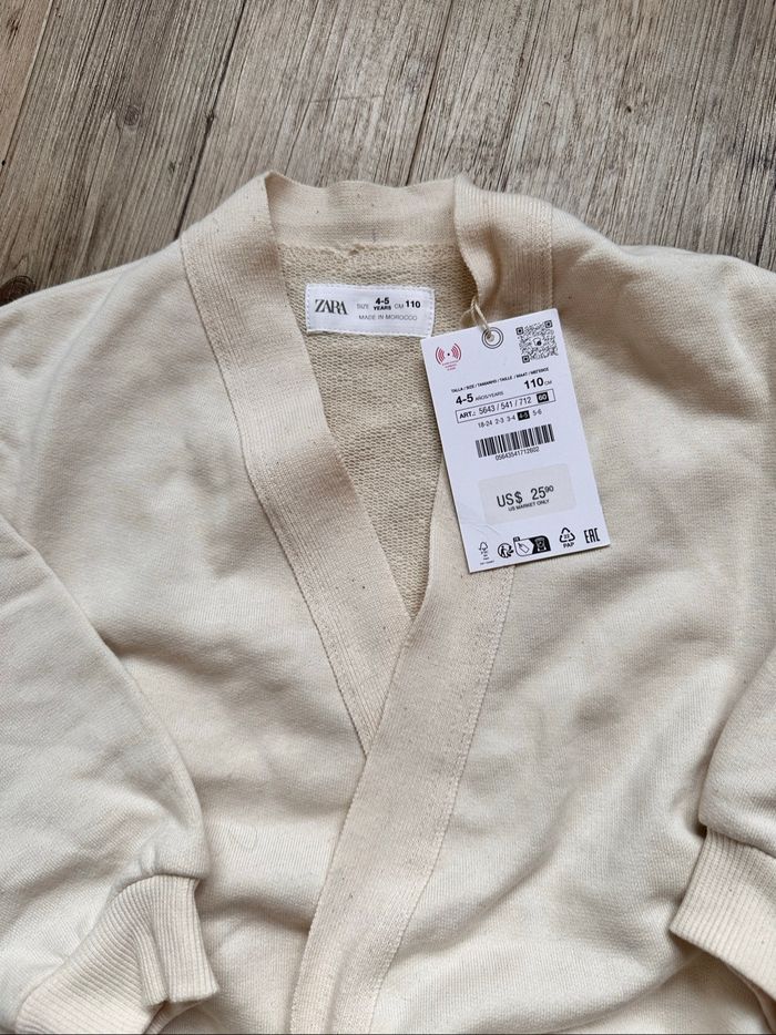 Cache cœur croisé  Zara beige crème 4/5 ans - photo numéro 5