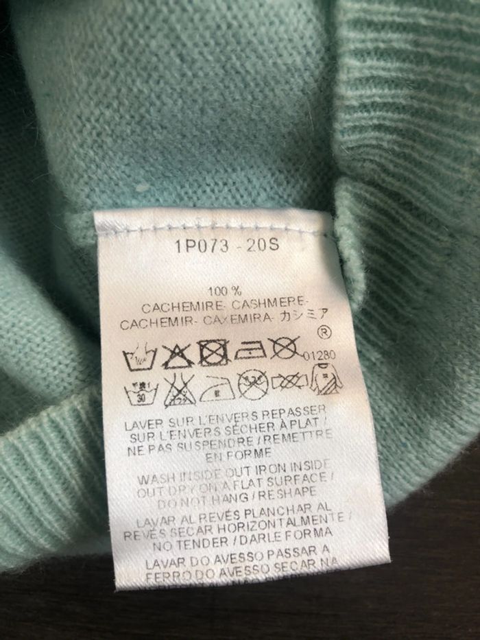 Pull Cachemire vert tendre Caroll taille 36 - photo numéro 6