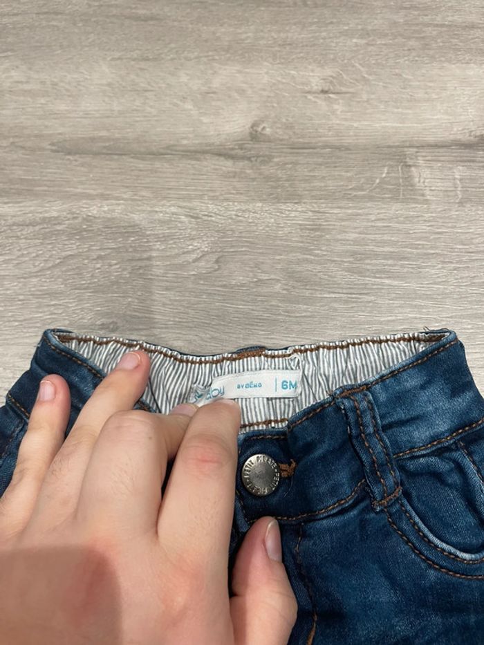 Jeans élastique taille 6 mois - photo numéro 2