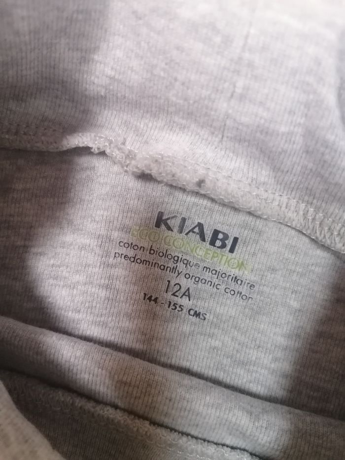 T-shirt sous-pull 🩶 col roulé Kiabi manches longues garçon 12 ans - photo numéro 5