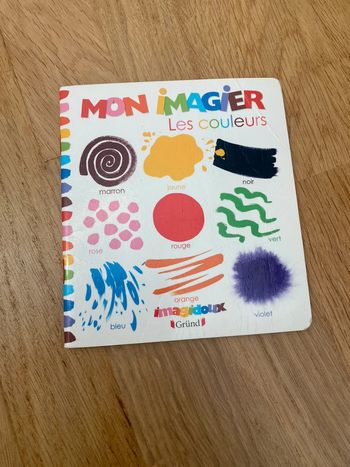 Livre mon imagier les couleurs