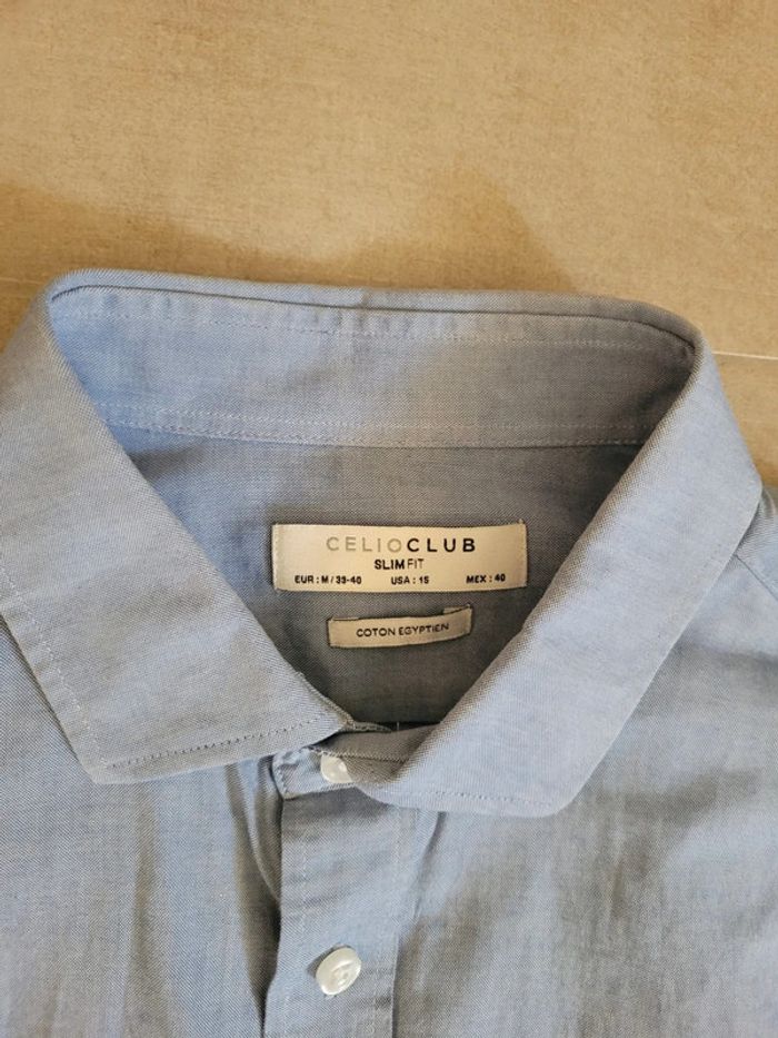 Chemise celio bleu taille M - photo numéro 2