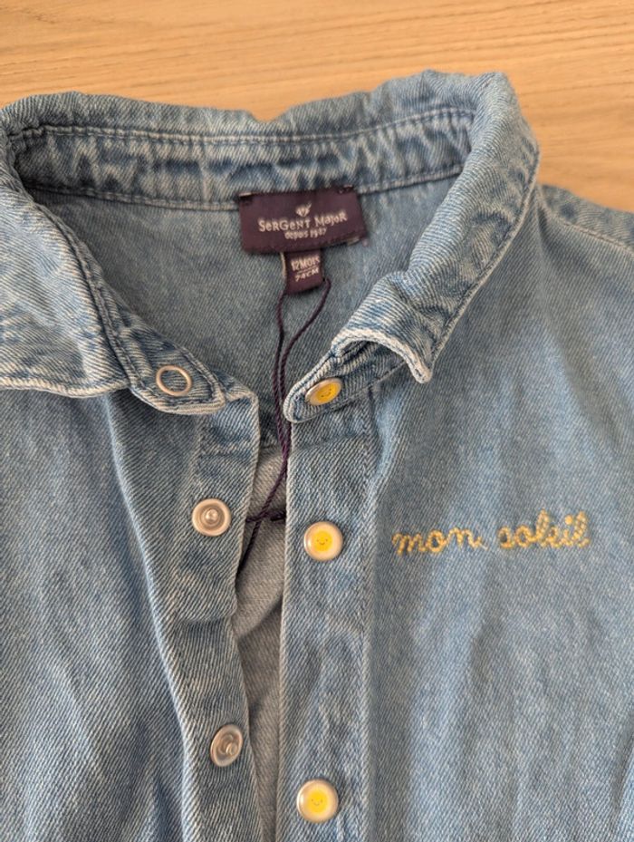 Chemise jean, 12 mois Sergent Major - photo numéro 2