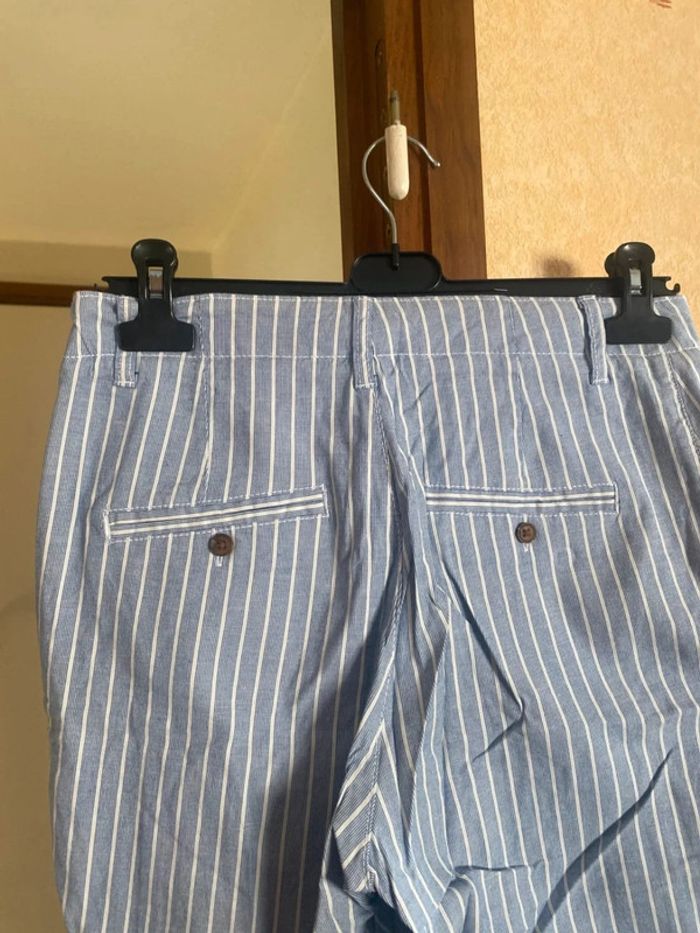 superbe pantalon femme a rayure neuf taille 38 - photo numéro 5