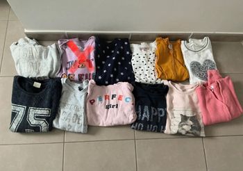 Lot 11 pulls fille 10 ans