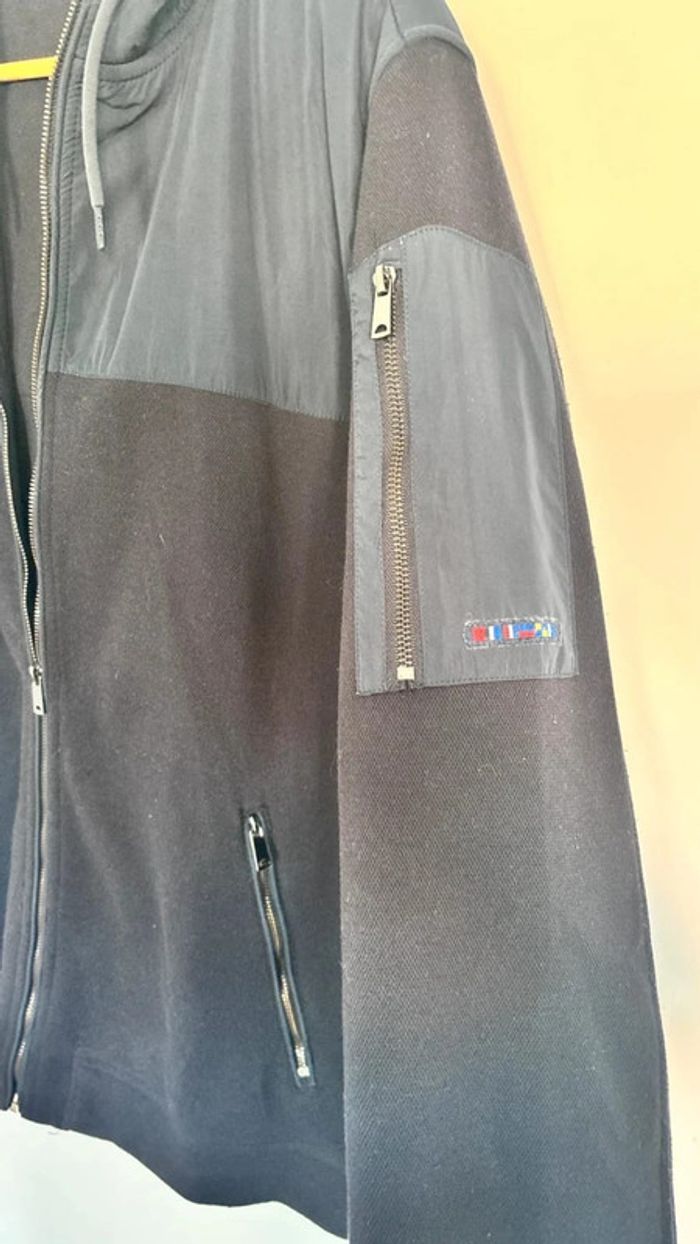 💕 veste à capuche bleue marine taille xl 42 #batela - photo numéro 5