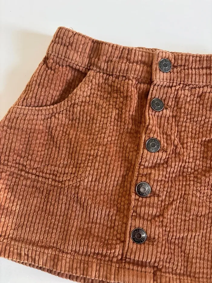 Jupe velours marron - photo numéro 2