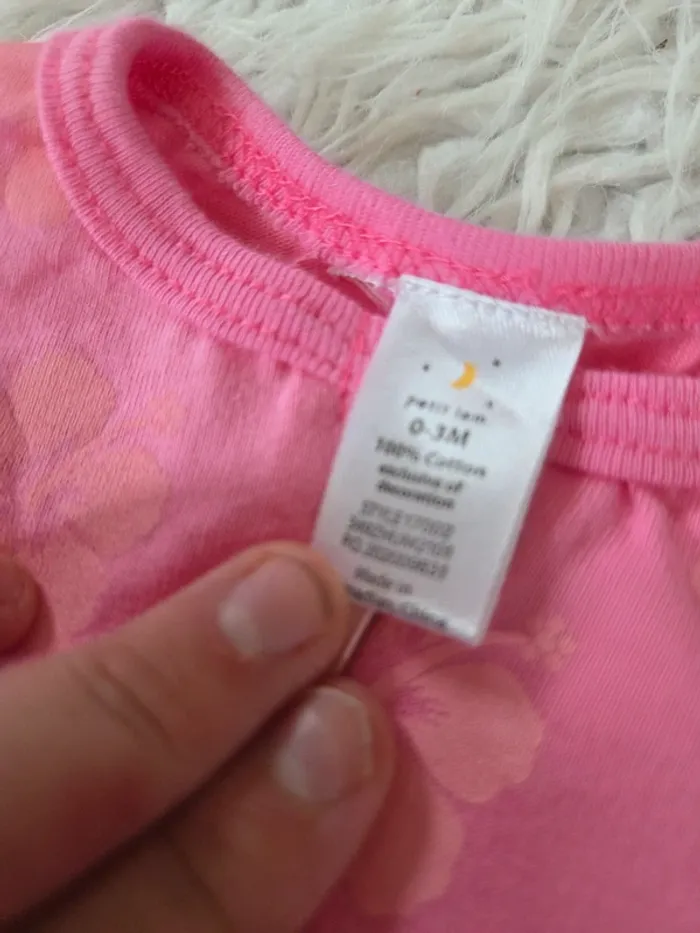 🤗 Pyjama fille 0/3mois Petit lem neuf - photo numéro 4