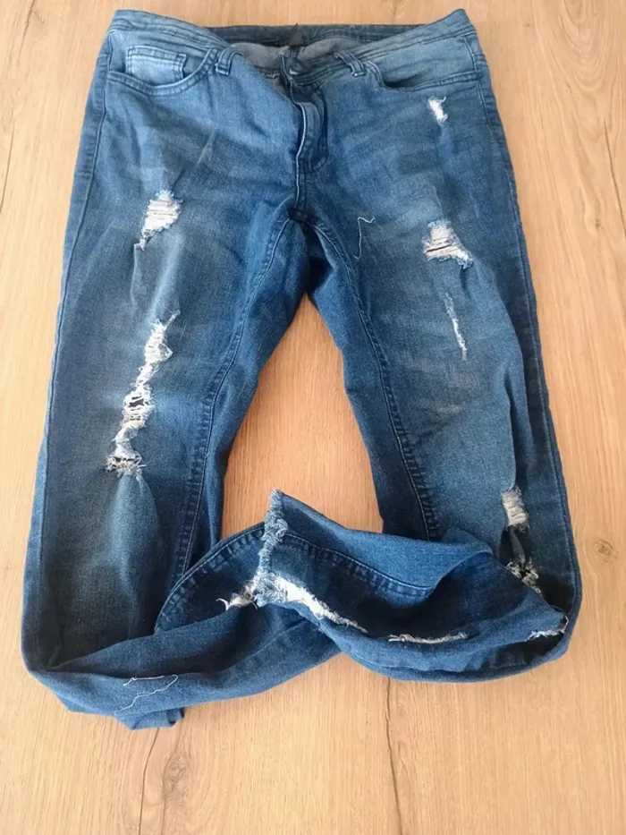 jeans skinny troué T40 - photo numéro 5