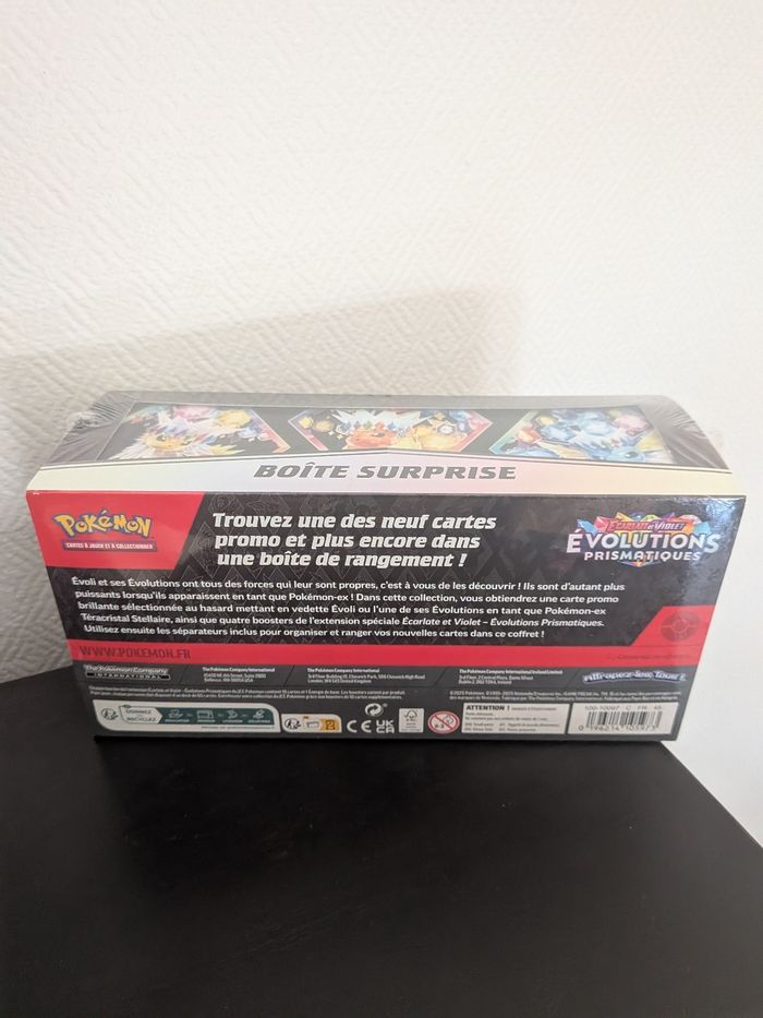 Pokémon coffret surprise 4 Boosters Évolution prismatique Ev 8.5 + carte promo stamp EX - photo numéro 2