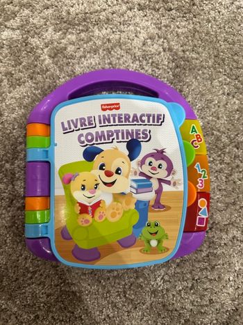 Livre interactif comptines Fisher Price