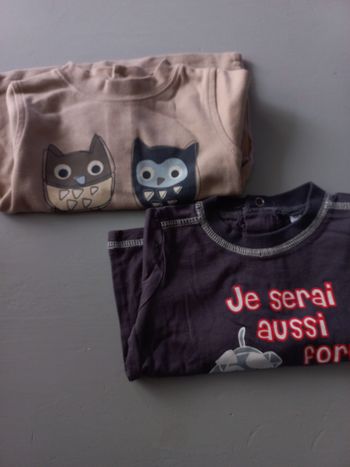 Lot 2 tee-shirt manche longue