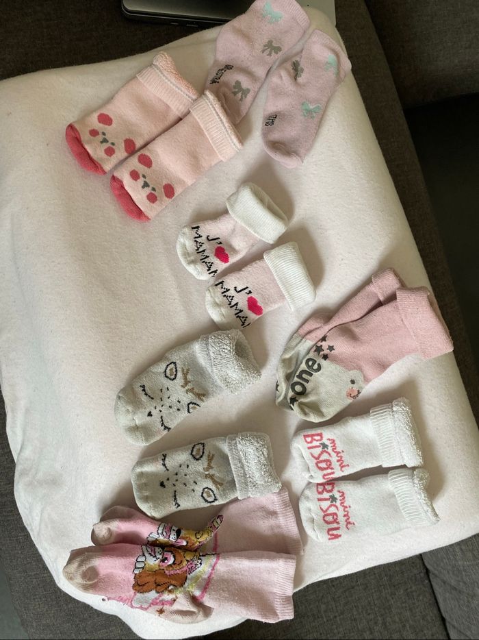 Lot de chaussettes fille tte tailles