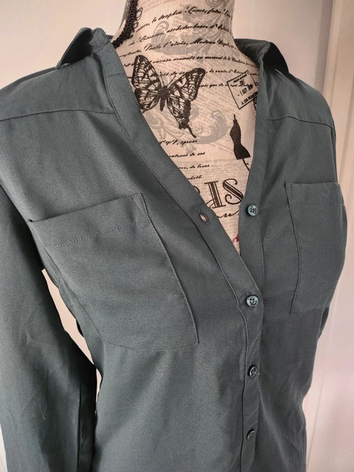 Superbe blouse Kaki de taille 36 et de marque Tally Weijl - photo numéro 2