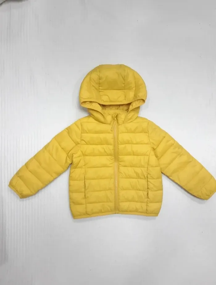 Doudoune jaune à capuche Tissaia 3 ans