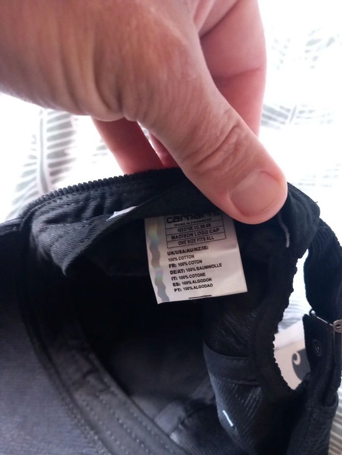 Casquette Carhartt noir neuve - photo numéro 4
