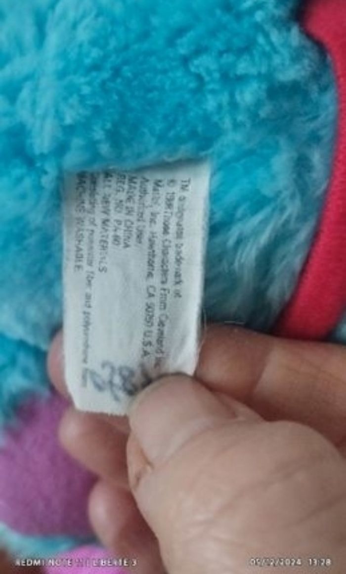 Popples chien bleu de la collection Z'animaux an 87 - photo numéro 6