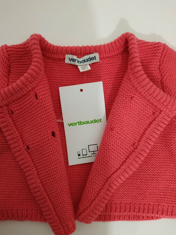 Veste rose 12% laine - photo numéro 2