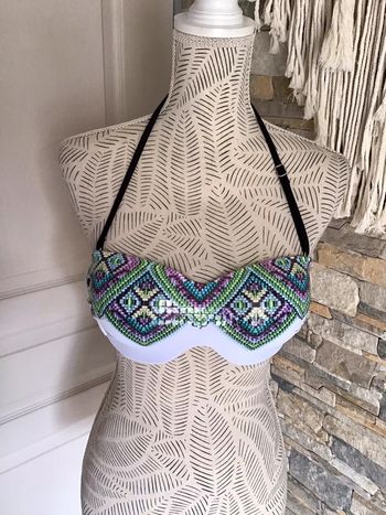 Soutiens gorge de maillot de bain bretelle amovible en balconnet taille 42