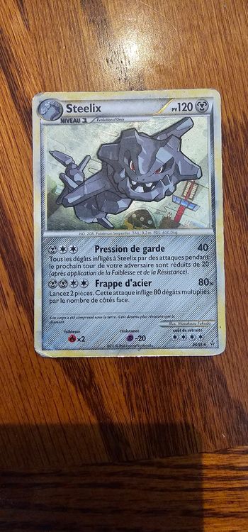 Carte pokemon steelix holographique